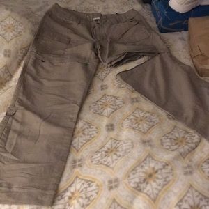 North face nylon pant/short combo